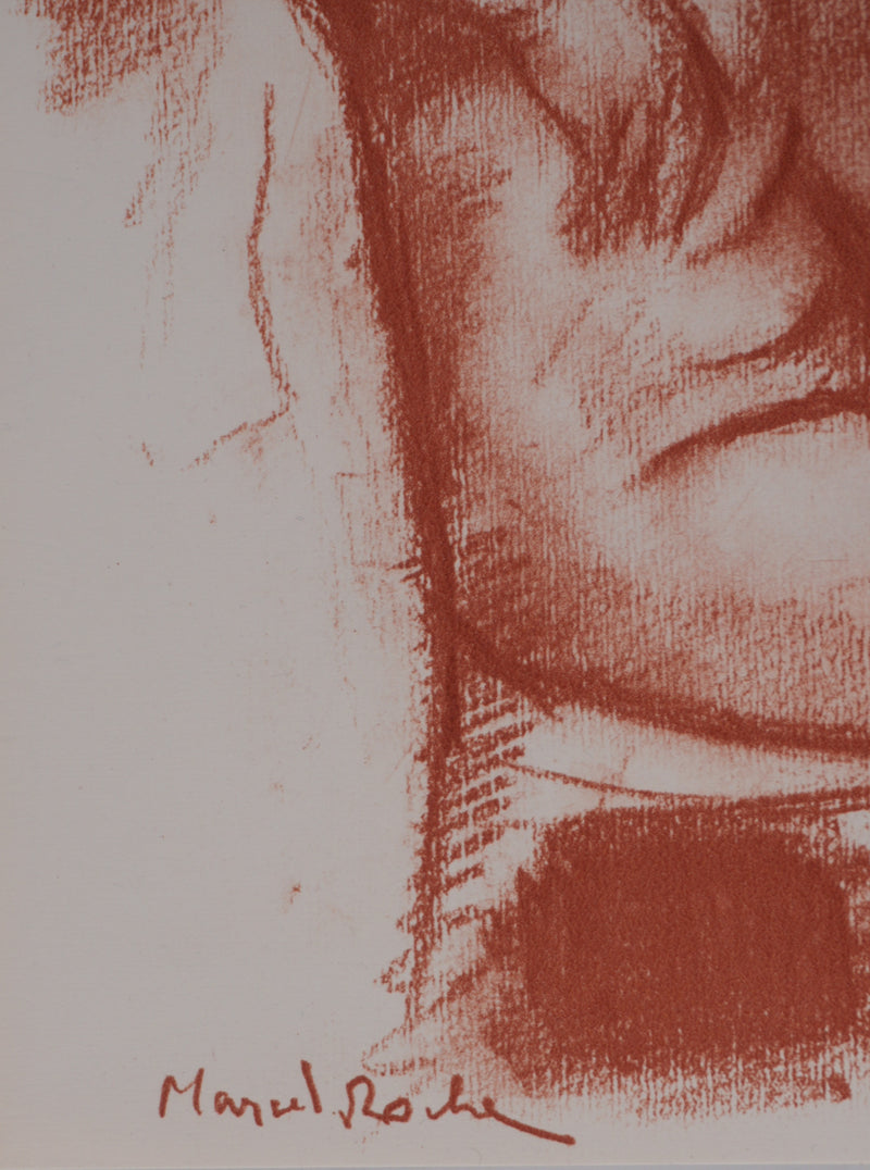 Marcel ROCHE : Au therme, Lithographie originale signée