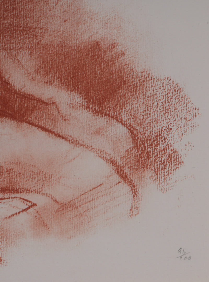 Marcel ROCHE : Au therme, Lithographie originale signée