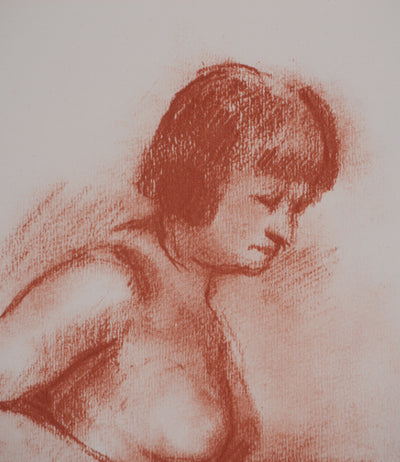 Marcel ROCHE : Au therme, Lithographie originale signée