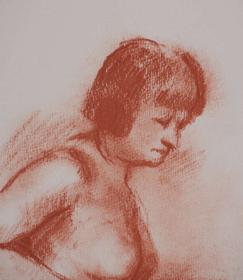 Marcel ROCHE : Au therme, Lithographie originale signée