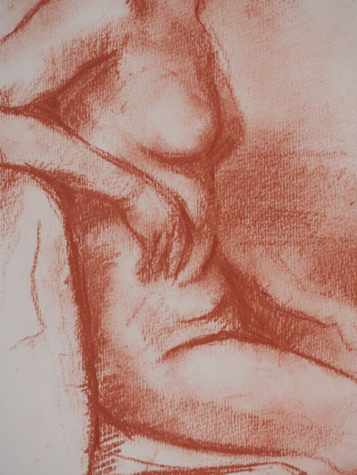 Marcel ROCHE : Au therme, Lithographie originale signée