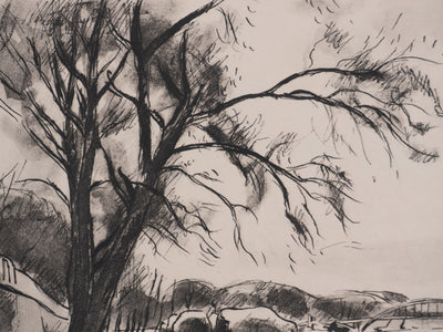 Richard MAGUET : Paris, Quai de Tokyo, Héliogravure signée