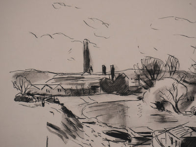 Richard MAGUET : Paris, Issy-les-Moulineaux, Héliogravure signée