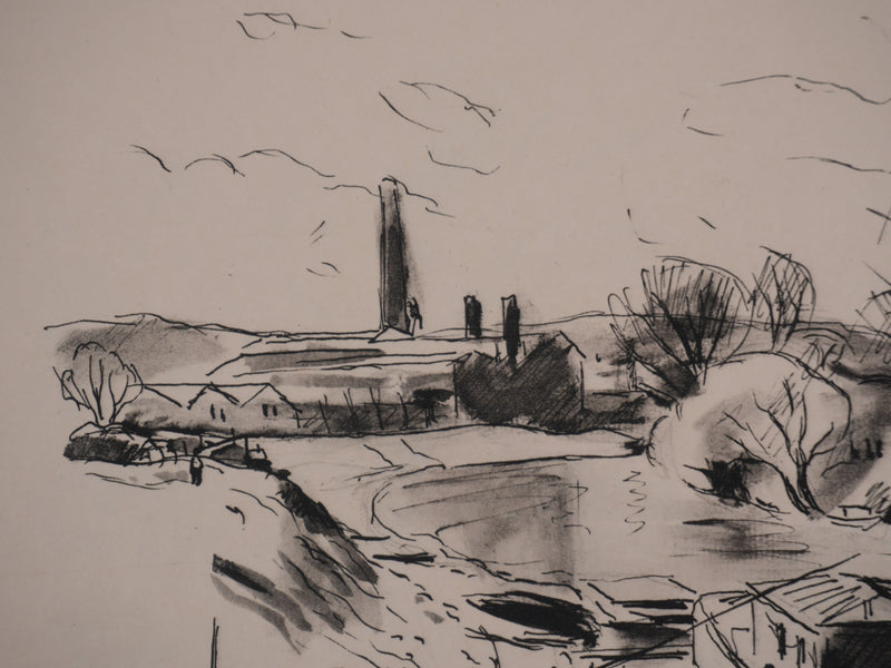 Richard MAGUET : Paris, Issy-les-Moulineaux, Héliogravure signée