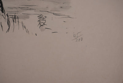Richard MAGUET : Paris, Au bord de Seine à Issy-les-Moulineaux, Héliogravure signée