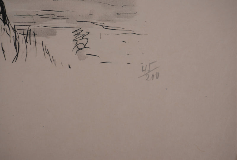 Richard MAGUET : Paris, Au bord de Seine à Issy-les-Moulineaux, Héliogravure signée