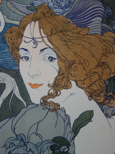 Georges DE FEURE : Retour, Lithographie originale signée