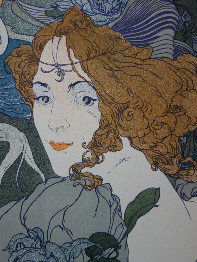 Georges DE FEURE : Retour, Lithographie originale signée