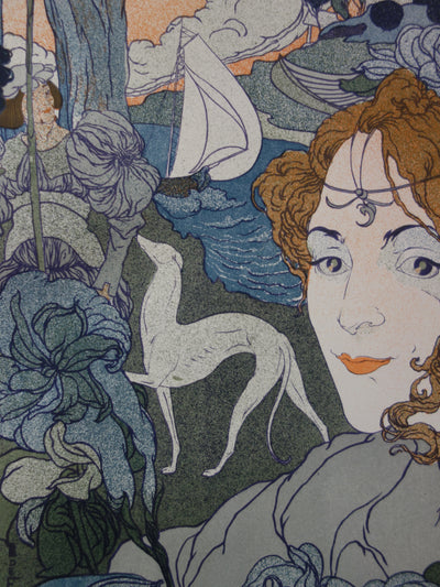 Georges DE FEURE : Retour, Lithographie originale signée