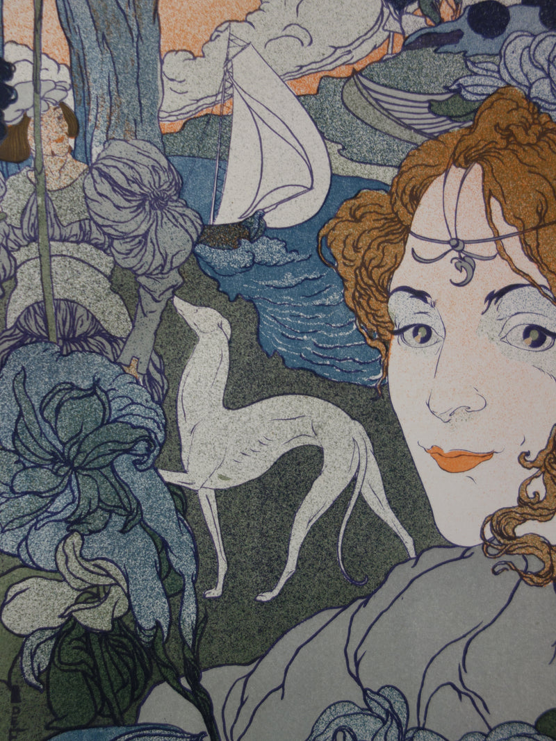 Georges DE FEURE : Retour, Lithographie originale signée