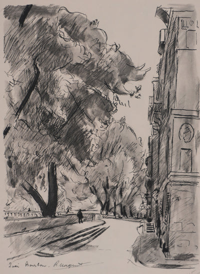 Richard MAGUET : Paris, Quai Bourbon, Héliogravure signée