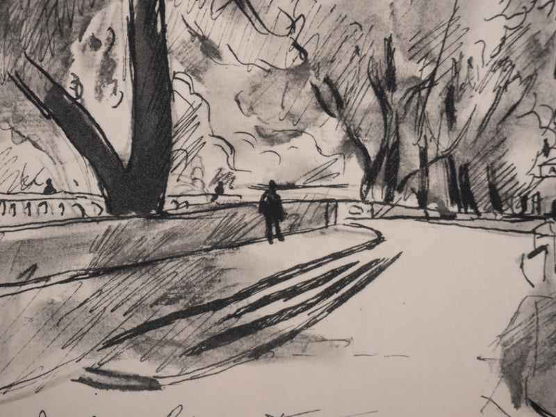 Richard MAGUET : Paris, Quai Bourbon, Héliogravure signée