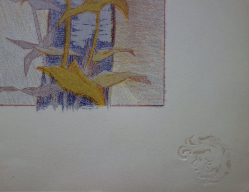 Paul BALLURIAU : Crépuscule, Lithographie originale signée