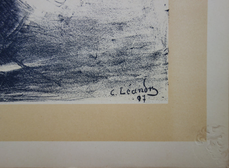 Charles LEANDRE : Noel, Lithographie originale signée