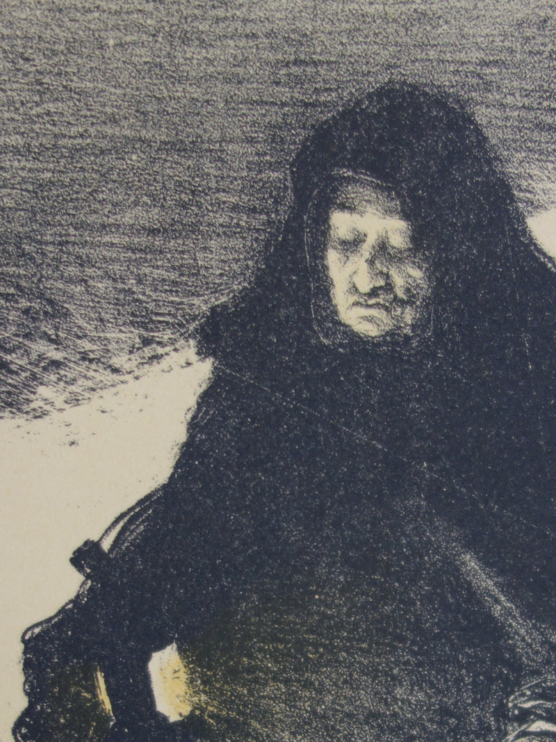 Charles LEANDRE : Noel, Lithographie originale signée