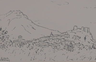 Frédéric DESHAYES : Provence, La Garde, Lithographie originale signée