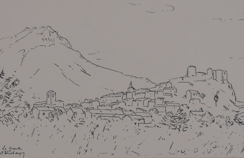 Frédéric DESHAYES : Provence, La Garde, Lithographie originale signée