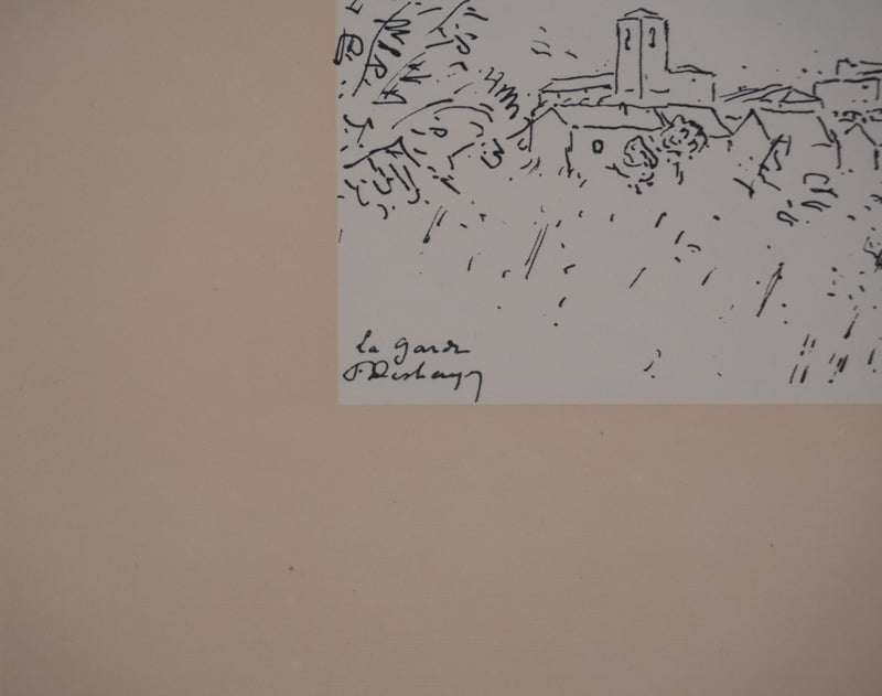 Frédéric DESHAYES : Provence, La Garde, Lithographie originale signée