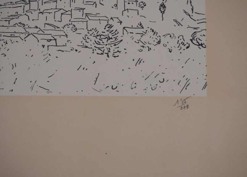 Frédéric DESHAYES : Provence, La Garde, Lithographie originale signée