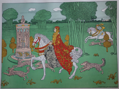 Charles DOUDELET : Roman Courtois, la Chatelaine, Lithographie originale (photo de détail 3) - Crédit photo : Galerie Art.Paris