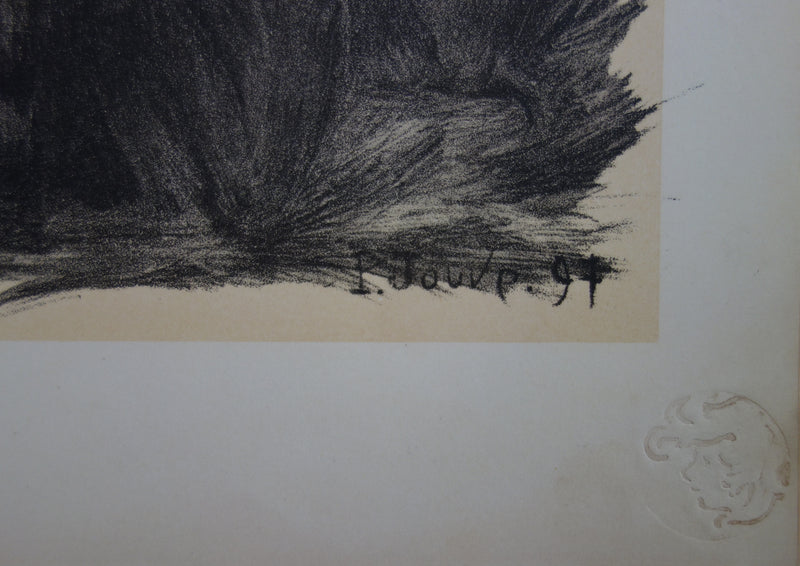 Paul JOUVE : Les Singes, le jugement de Paris, Lithographie originale (photo de détail 2) - Crédit photo : Galerie Art.Paris