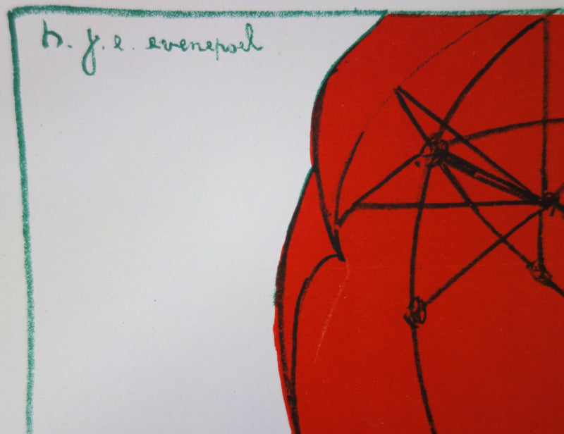 Henri EVENEPOEL : Au Square, Lithographie originale (photo de détail 2) - Crédit photo : Galerie Art.Paris