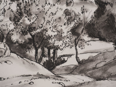 Jean MOREAU : Grèce, Les oliviers de Crète, Lithographie originale signée