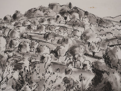 Jean MOREAU : Grèce, Les oliviers de Crète, Lithographie originale signée