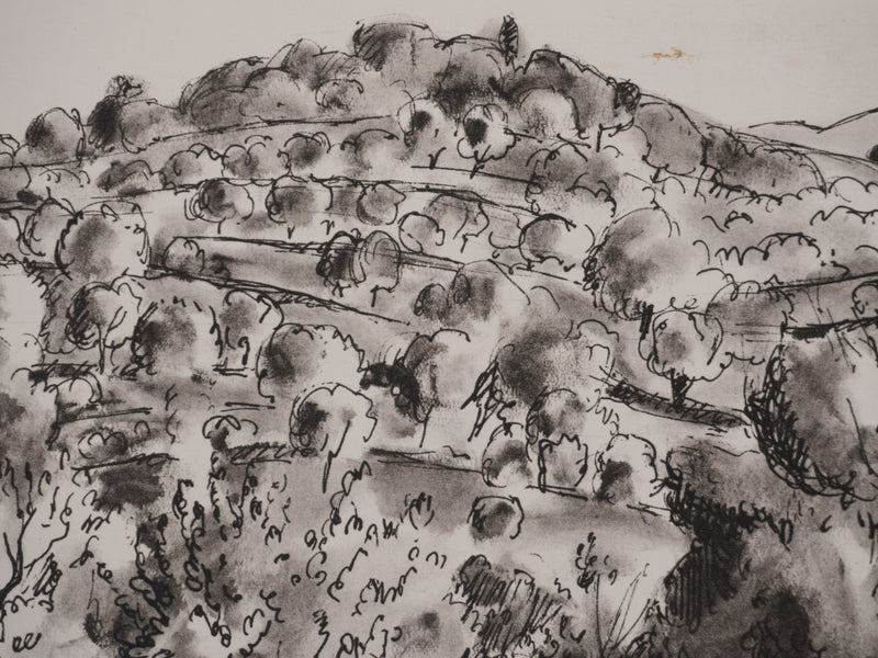 Jean MOREAU : Grèce, Les oliviers de Crète, Lithographie originale signée