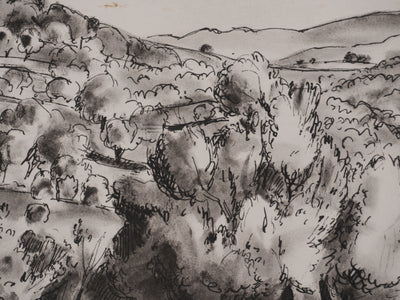 Jean MOREAU : Grèce, Les oliviers de Crète, Lithographie originale signée
