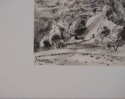 Jean MOREAU : Grèce, Karoti, Lithographie originale signée
