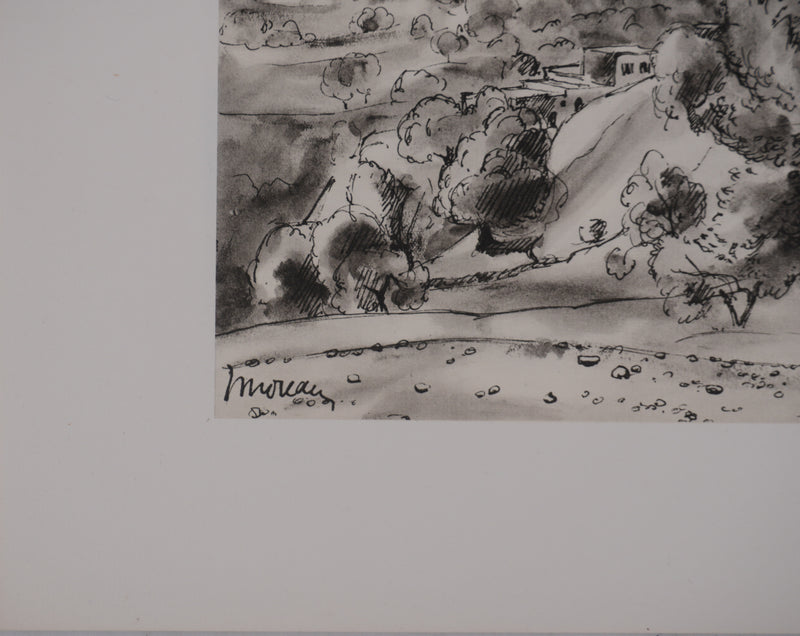 Jean MOREAU : Grèce, Karoti, Lithographie originale signée