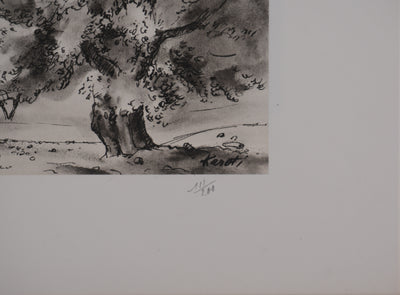 Jean MOREAU : Grèce, Karoti, Lithographie originale signée