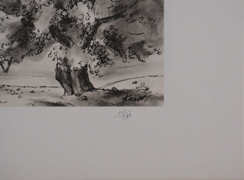 Jean MOREAU : Grèce, Karoti, Lithographie originale signée