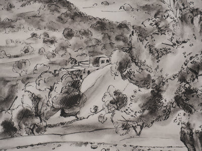Jean MOREAU : Grèce, Karoti, Lithographie originale signée