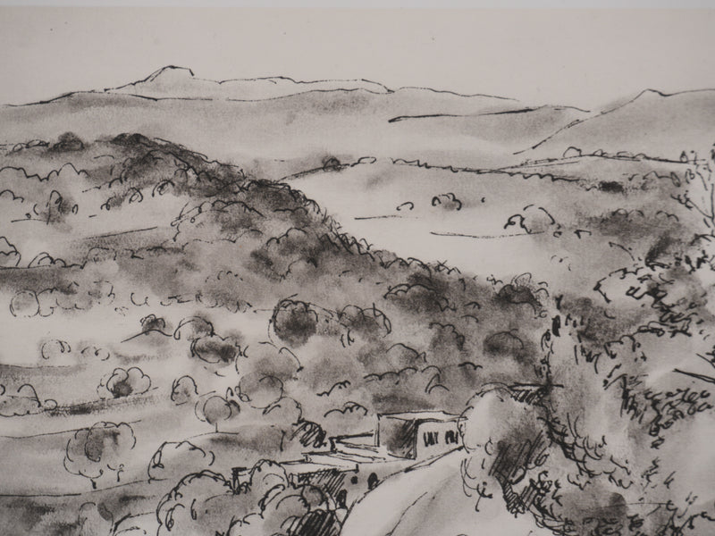 Jean MOREAU : Grèce, Karoti, Lithographie originale signée