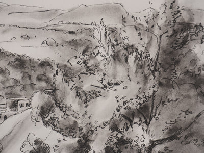Jean MOREAU : Grèce, Karoti, Lithographie originale signée