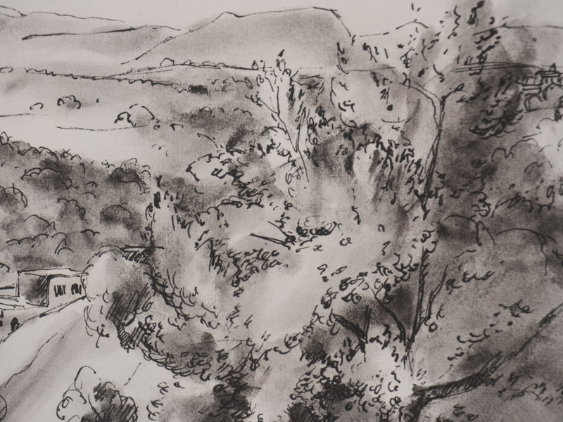 Jean MOREAU : Grèce, Karoti, Lithographie originale signée