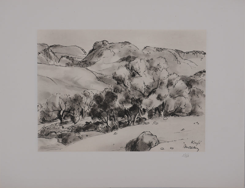 Jean MOREAU : Grèce, Koufi, Lithographie originale signée