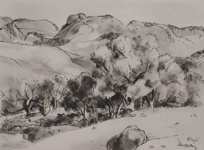 Jean MOREAU : Grèce, Koufi, Lithographie originale signée