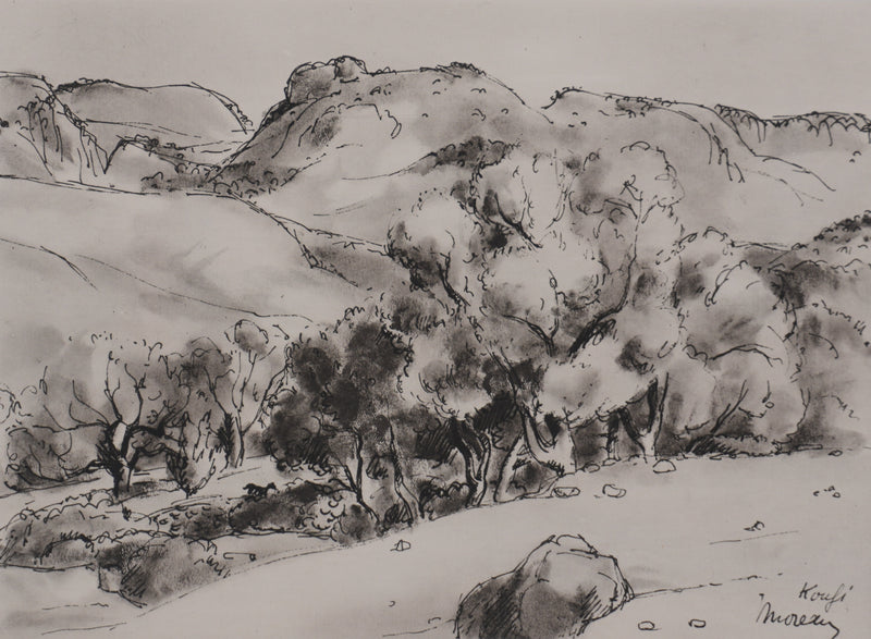 Jean MOREAU : Grèce, Koufi, Lithographie originale signée