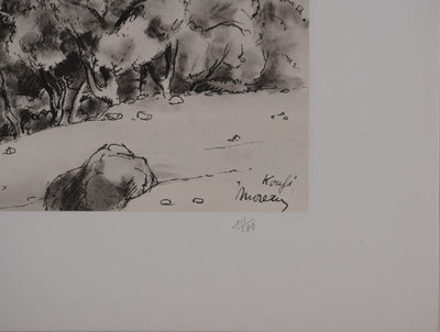 Jean MOREAU : Grèce, Koufi, Lithographie originale signée
