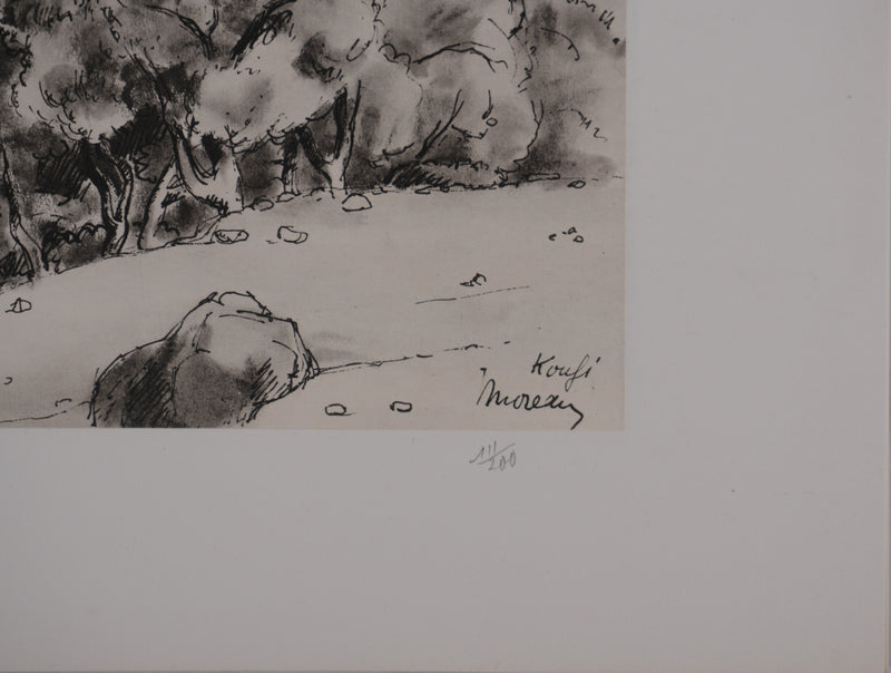 Jean MOREAU : Grèce, Koufi, Lithographie originale signée