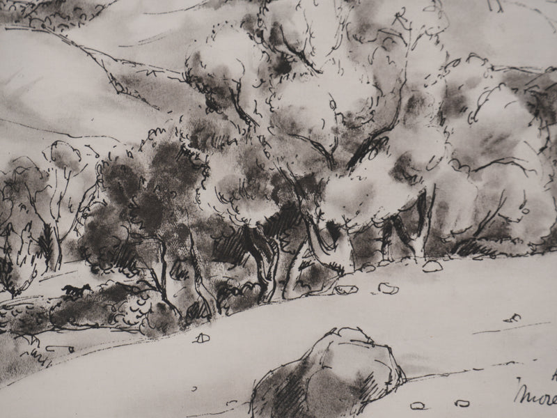 Jean MOREAU : Grèce, Koufi, Lithographie originale signée
