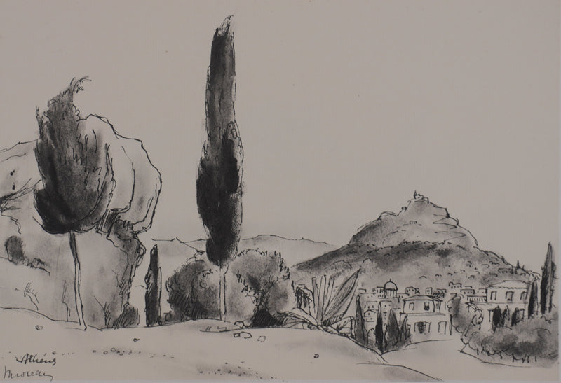 Jean MOREAU : Grèce, Paysage d&