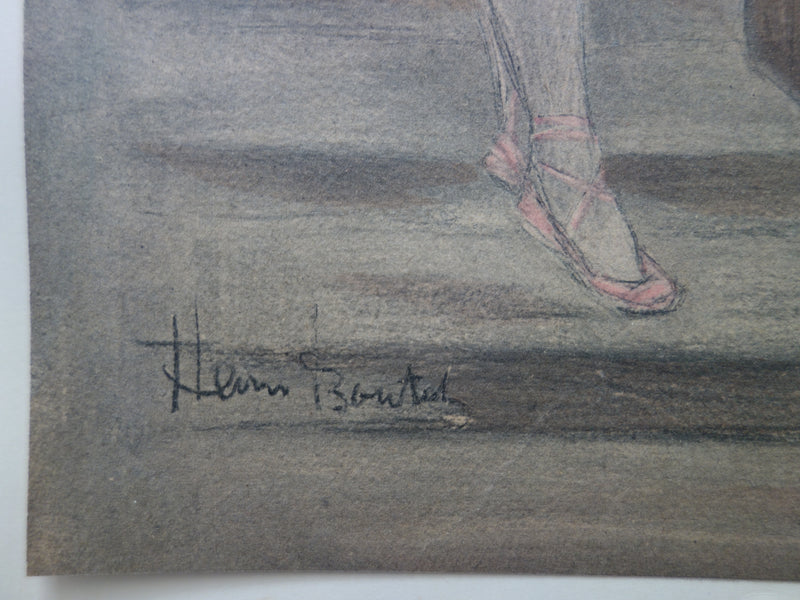 Henri BOUTET : Opéra de Paris, Ballerine dans les coulisses, Lithographie originale (photo de détail 2) - Crédit photo : Galerie Art.Paris