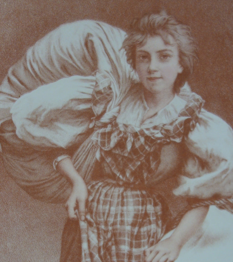 Camille BELLANGER : La Blanchisseuse, Lithographie originale signée