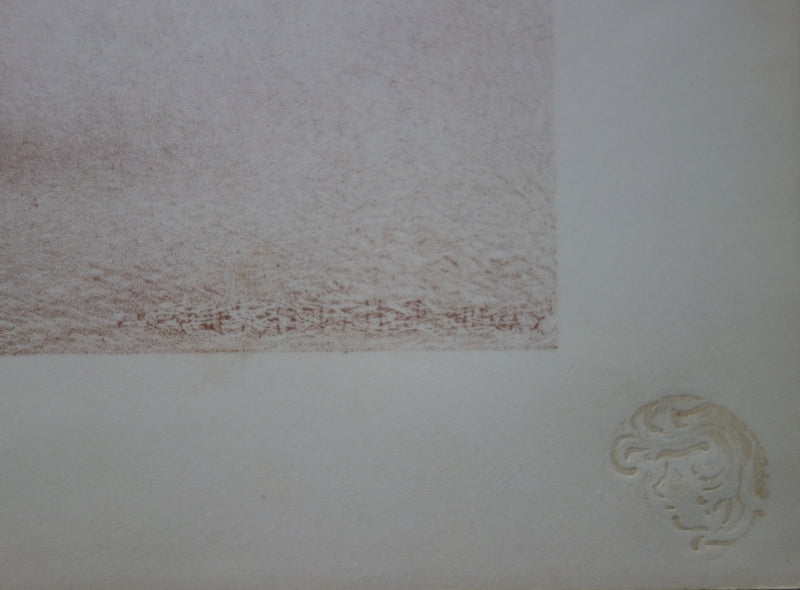 Camille BELLANGER : La Blanchisseuse, Lithographie originale signée