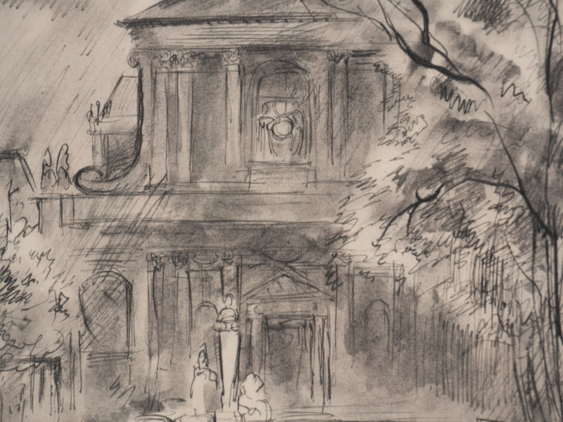 Berthold MAHN : Quartier Latin, environ du Panthéon, Héliogravure signée