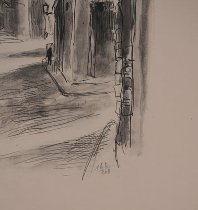 Berthold MAHN : Quartier Latin, Saint Etienne du Mont, Héliogravure signée